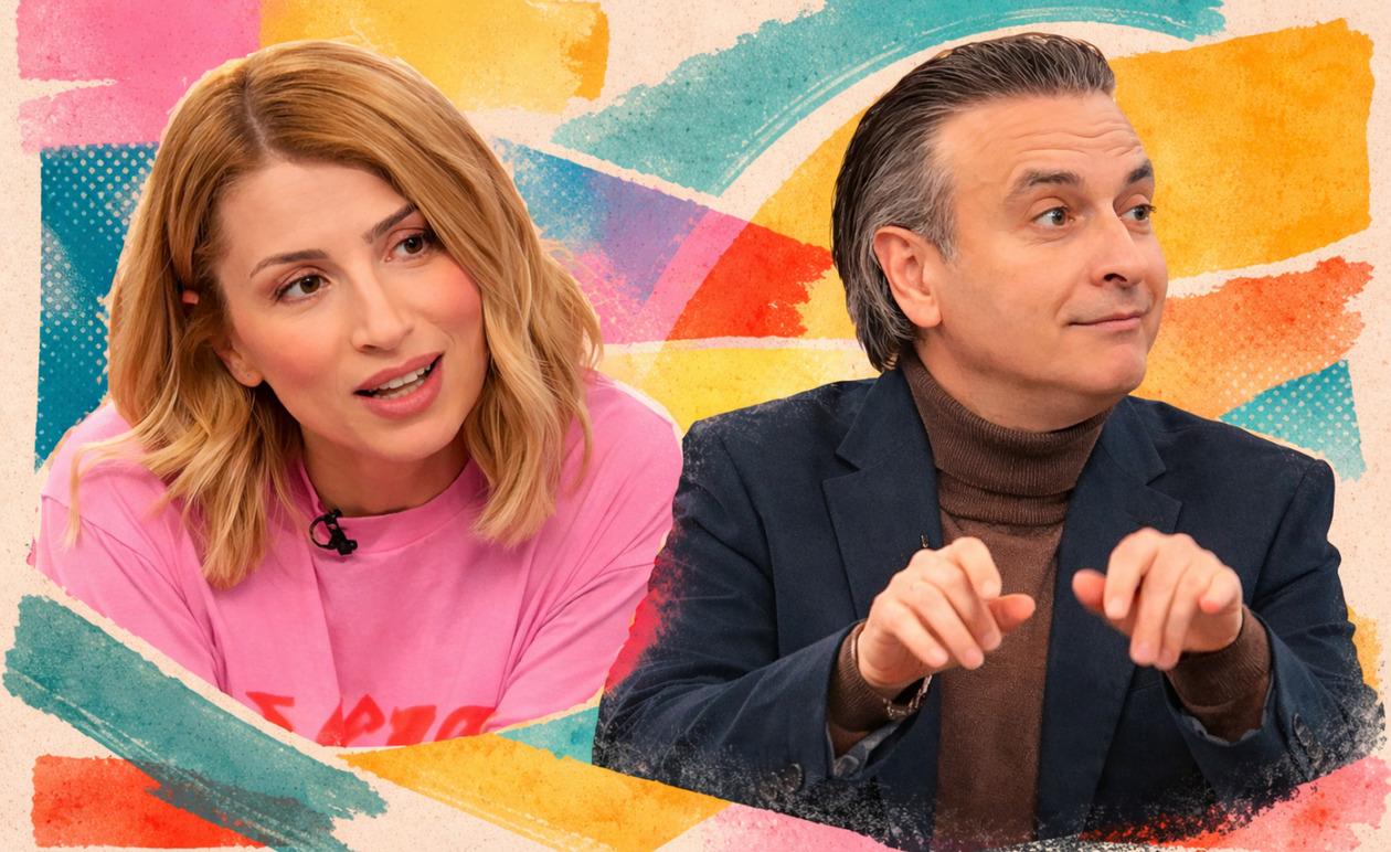 Γιώργος Γαλίτης: Ο επικός αυτοσχεδιασμός με τη «γραφομηχανή» που άφησε άφωνη τη Μαρία Ηλιάκη