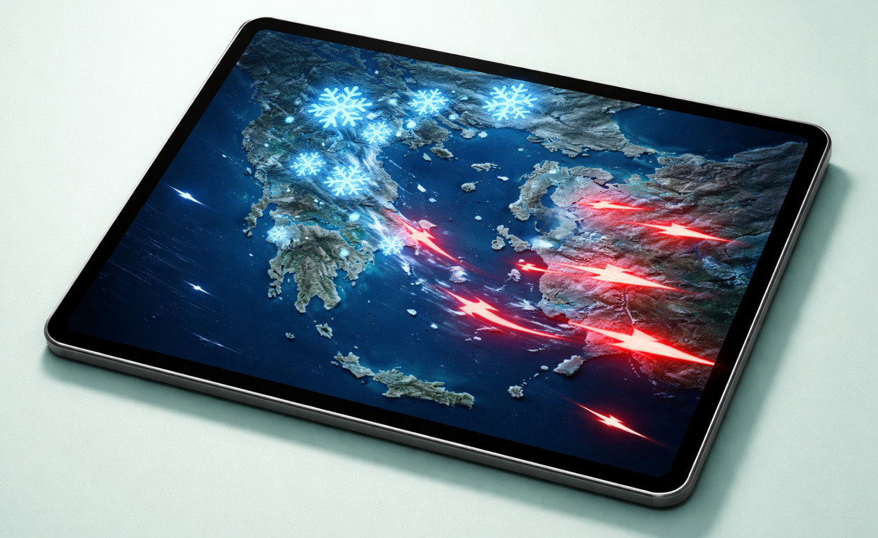 Πόλεμος μετεωρολόγων για τις «πολικές φωτοβολίδες» και τον χιονιά της επόμενης εβδομάδας