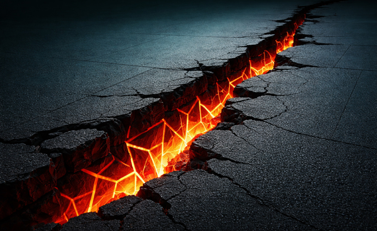 Γραμματικό: Καθίζηση οδοστρώματος λόγω κακοκαιρίας – Απεγκλωβίστηκε τραυματισμένος οδηγός