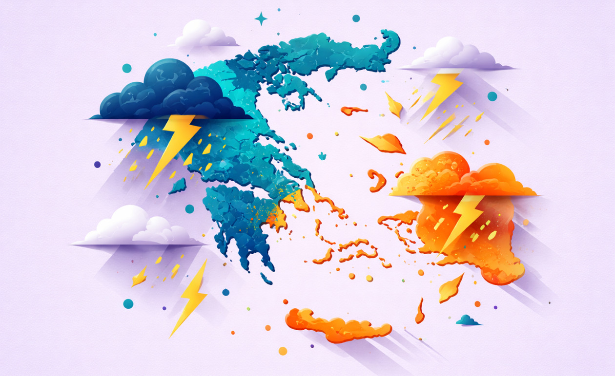 Ελλάδα: Βροχές, καταιγίδες και επιστροφή της αφρικανικής σκόνης – Η πρόγνωση μέχρι την Κυριακή