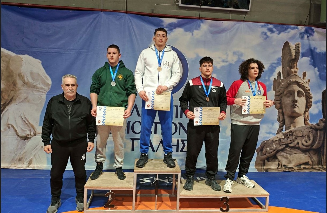 Παναθηναϊκός: Ασημένιο και χάλκινο μετάλλιο στο Πανελλήνιο Πρωτάθλημα Πάλης Κ17 στη Λάρισα