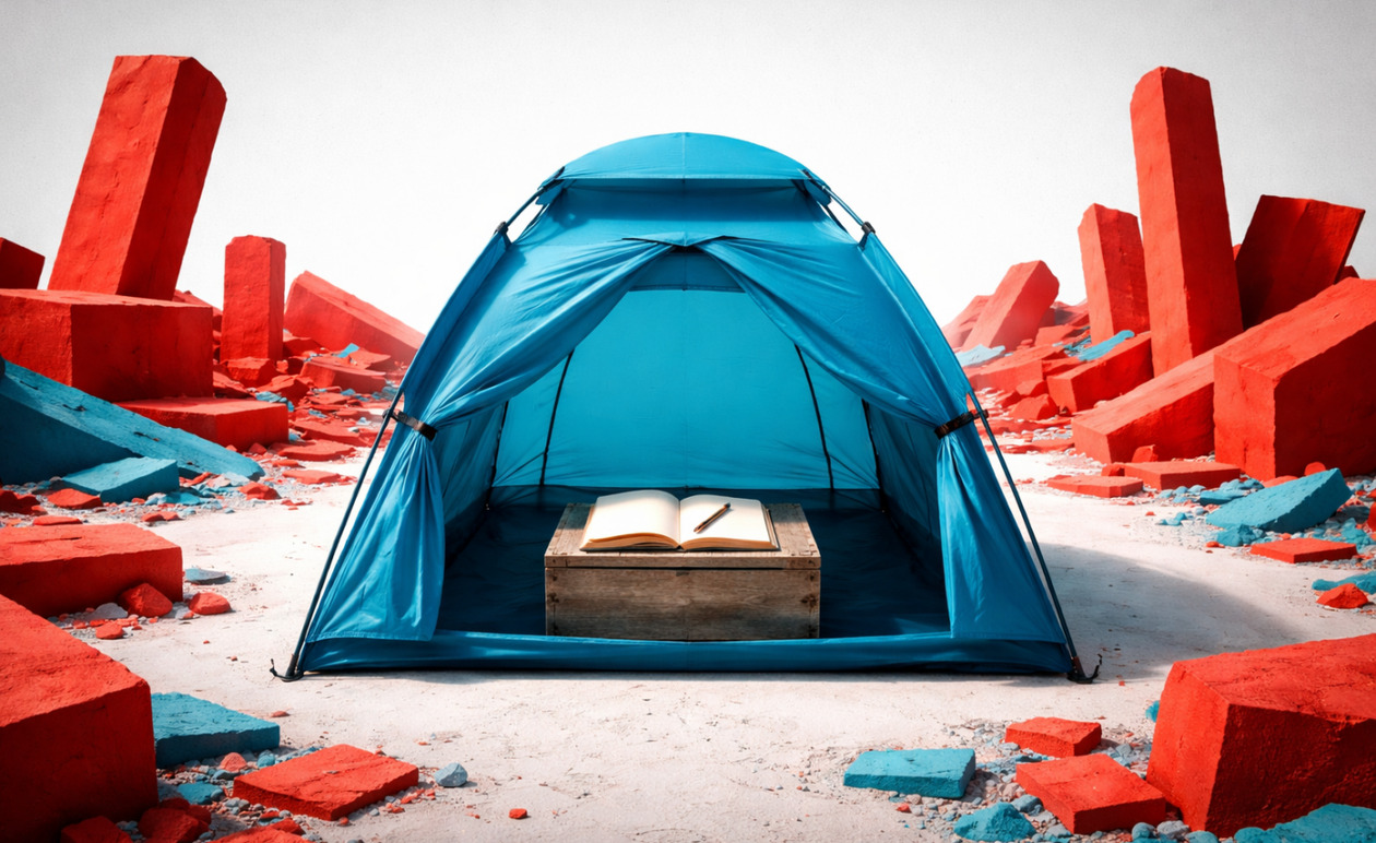 Γάζα: Μαθήματα επιβίωσης σε σκηνές υπό τη σκιά της «κίτρινης γραμμής»