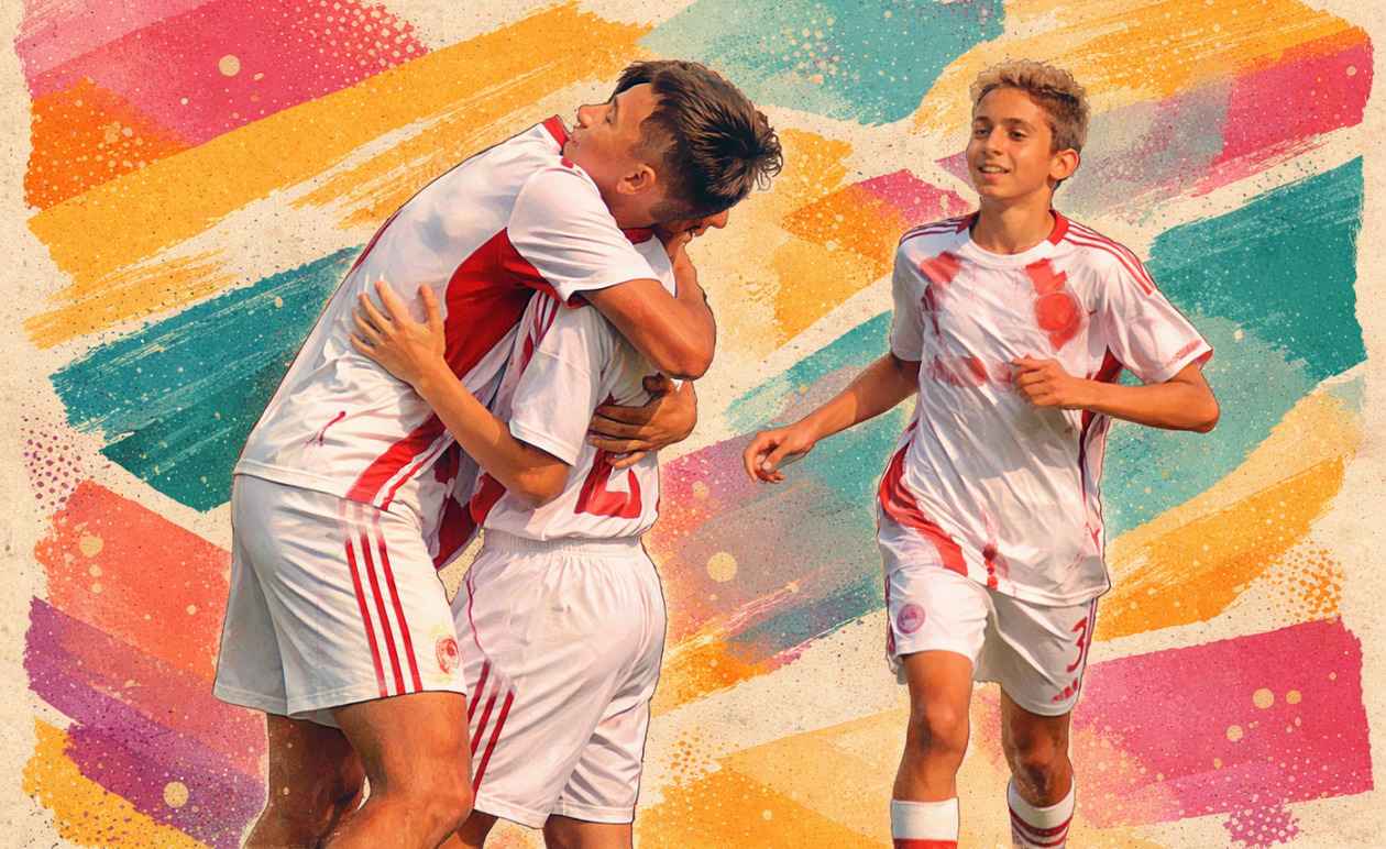 Ολυμπιακός Κ15: Επιβλητικό 1-4 στο Αγρίνιο με χατ-τρικ του Κοτρομαγιά