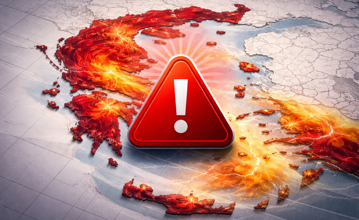 Κακοκαιρία: Συναγερμός Red Code σε πέντε περιφέρειες και κλειστά σχολεία την Τετάρτη