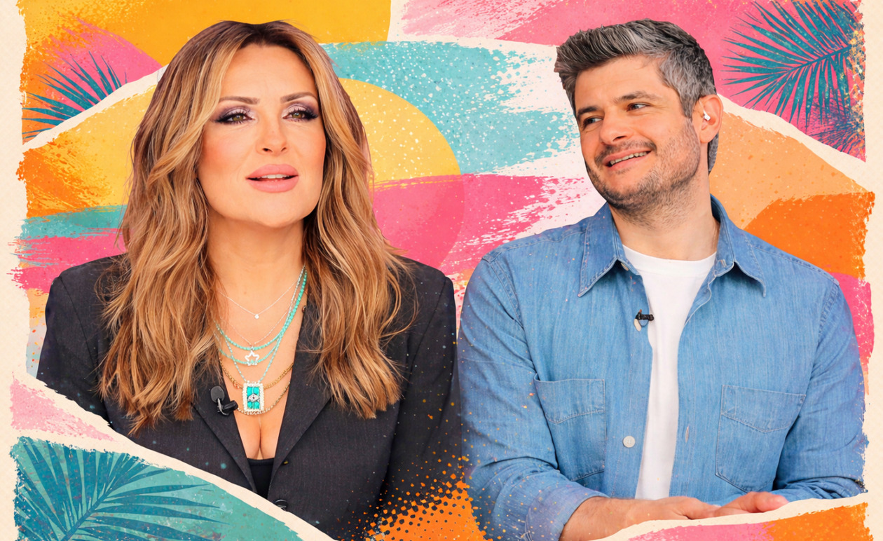 Ναταλία Γερμανού: Η εμφάνιση «anchorwoman» για τον Αντώνη Σρόιτερ και το χιούμορ με τον Άγγελο Βουράκη