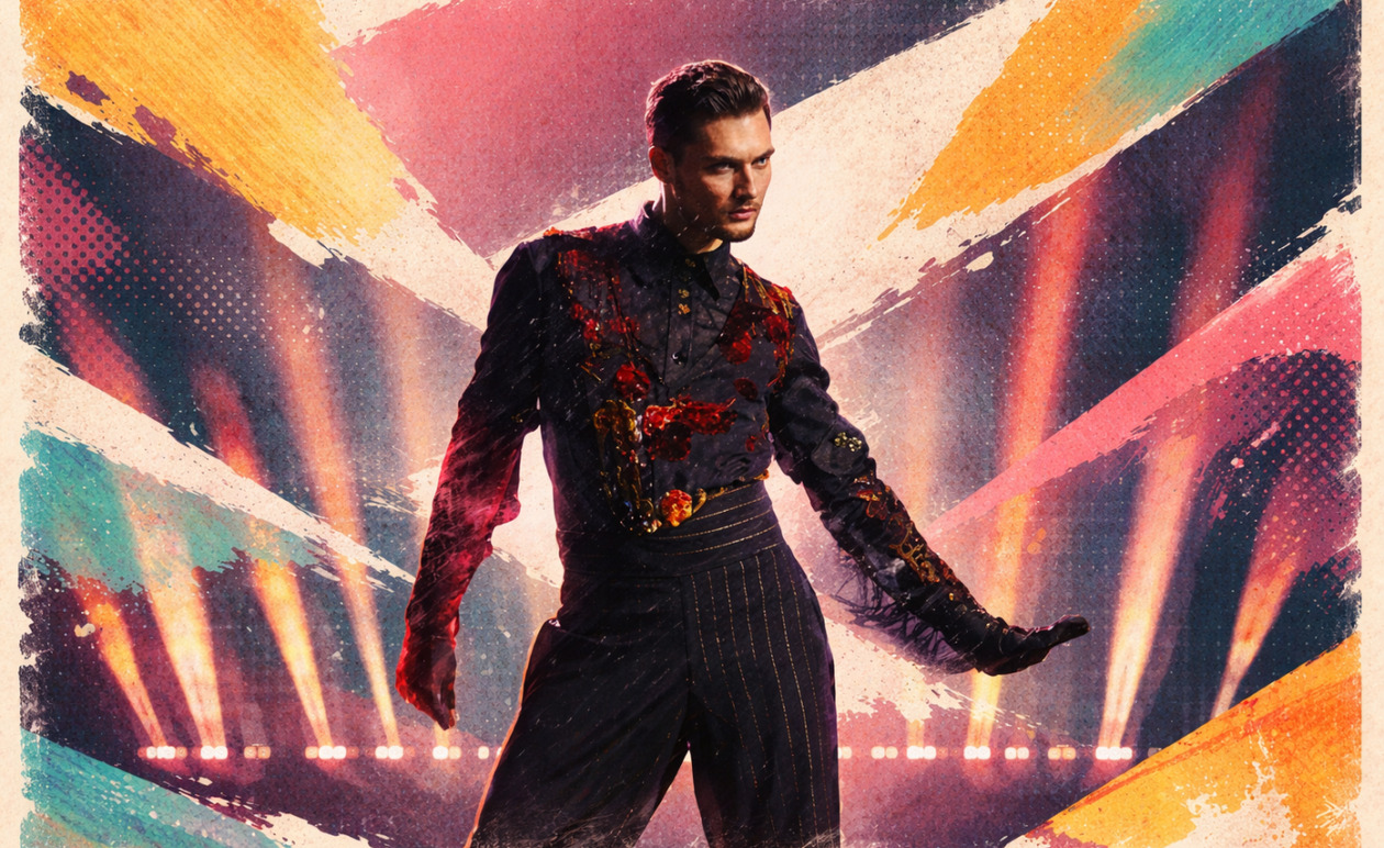 Eurovision 2026: Ο Leroybroughtflowers έκλεισε τον Β’ Ημιτελικό με το εκρηκτικό «Sabotage»