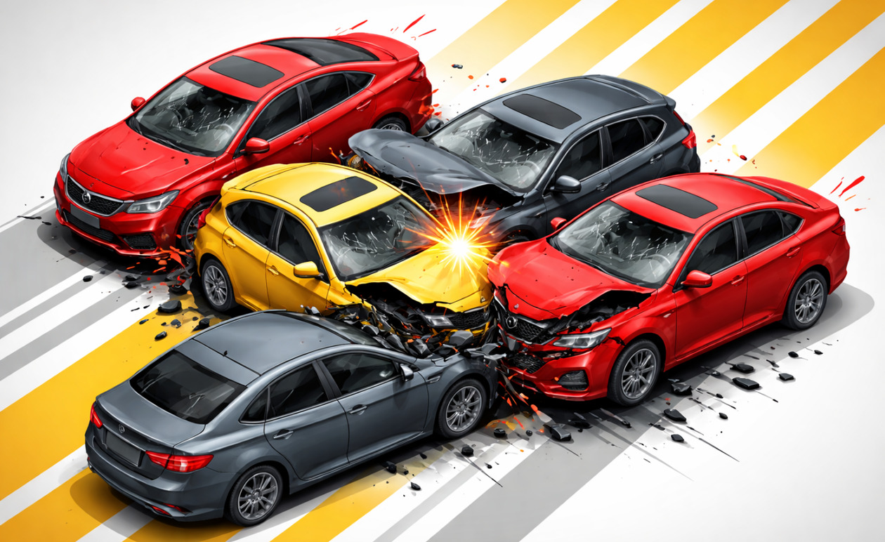 Αθηνών-Κορίνθου: Καραμπόλα επτά οχημάτων στη Χαλυβουργική – Μεγάλες καθυστερήσεις προς Αθήνα