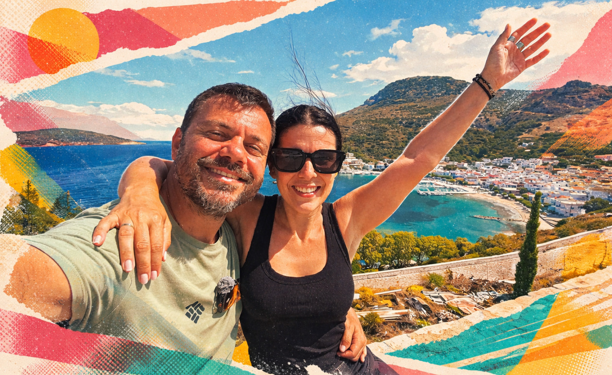 Happy Traveller: Ο Ευτύχης και η Ηλέκτρα ανακαλύπτουν τους Φούρνους – Το κρυμμένο διαμάντι του Αιγαίου