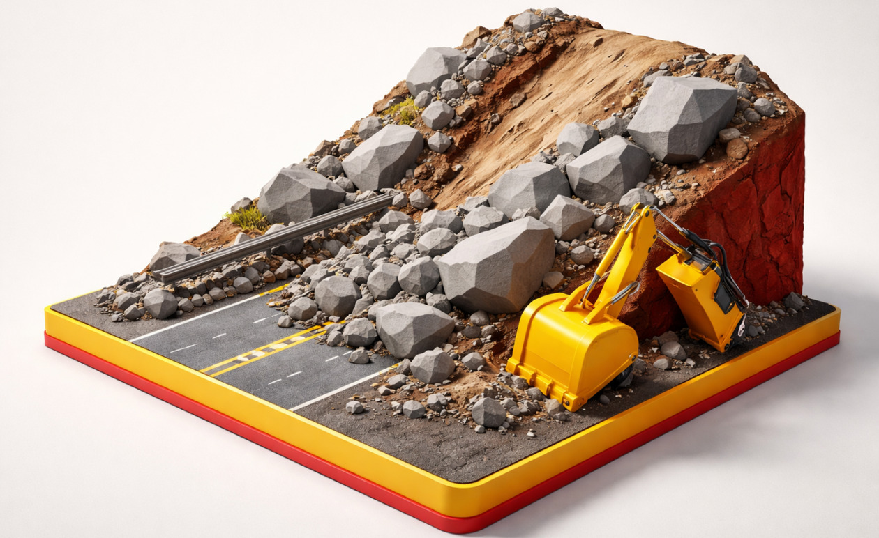 Άρτα – Αμφιλοχία: Κλειστή η παλαιά Εθνική Οδός λόγω νέας κατολίσθησης στο Κατάφουρκο