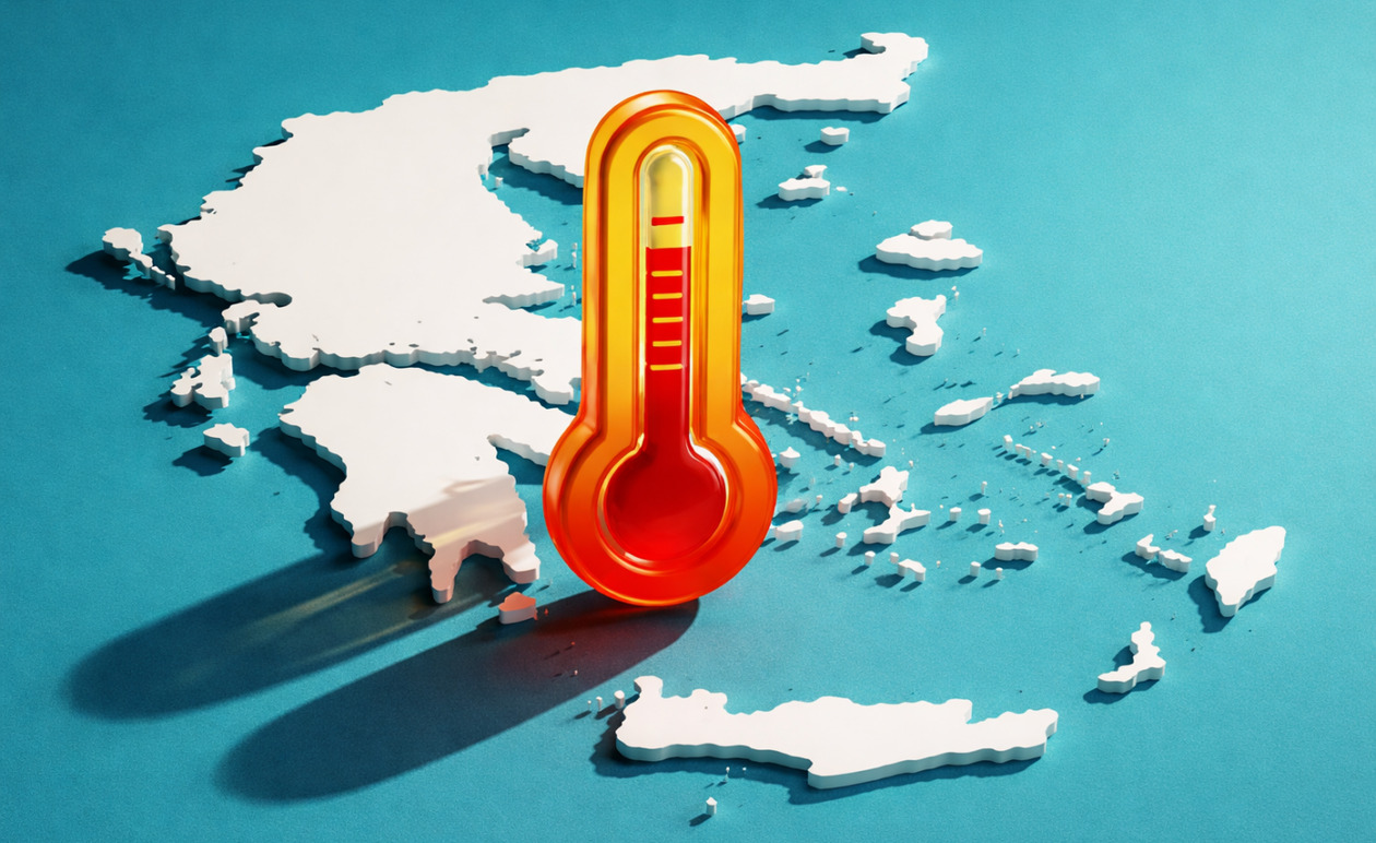 Το 2025 αναδείχθηκε το δεύτερο θερμότερο έτος στην Ελλάδα με το 71% των ημερών σε επίπεδα ζέστης