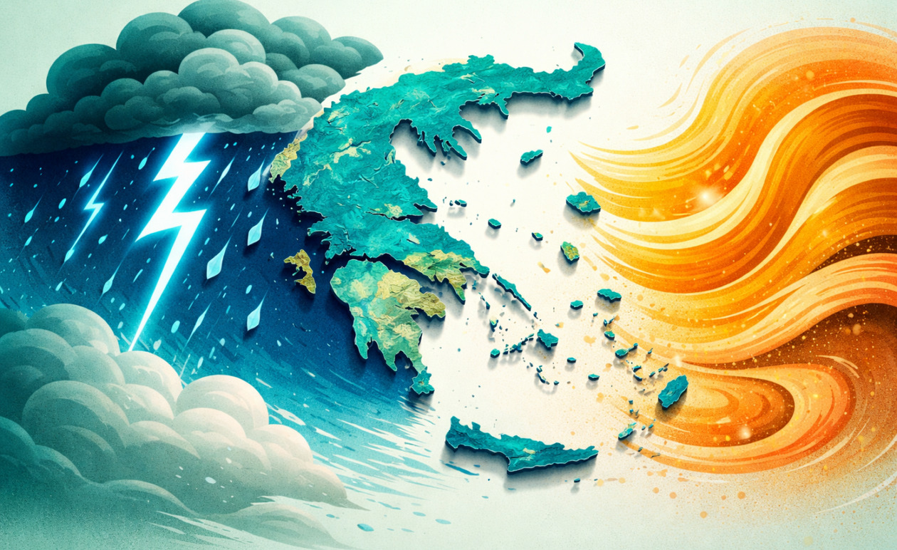 Καιρός: Έρχεται επιδείνωση με βροχές, καταιγίδες και αφρικανική σκόνη