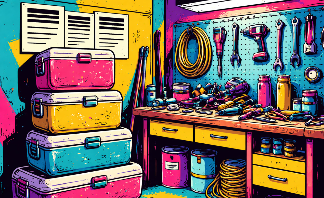 8 αντικείμενα στο γκαράζ που αποκαλύπτουν αμέσως το μικρομεσαίο υπόβαθρο μιας οικογένειας