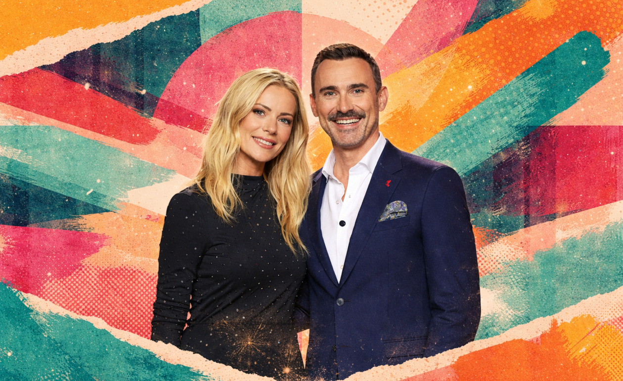 Moments: Η Ζέτα Μακρυπούλια υποδέχεται τον Γιώργο Καπουτζίδη στη μεγάλη πρεμιέρα