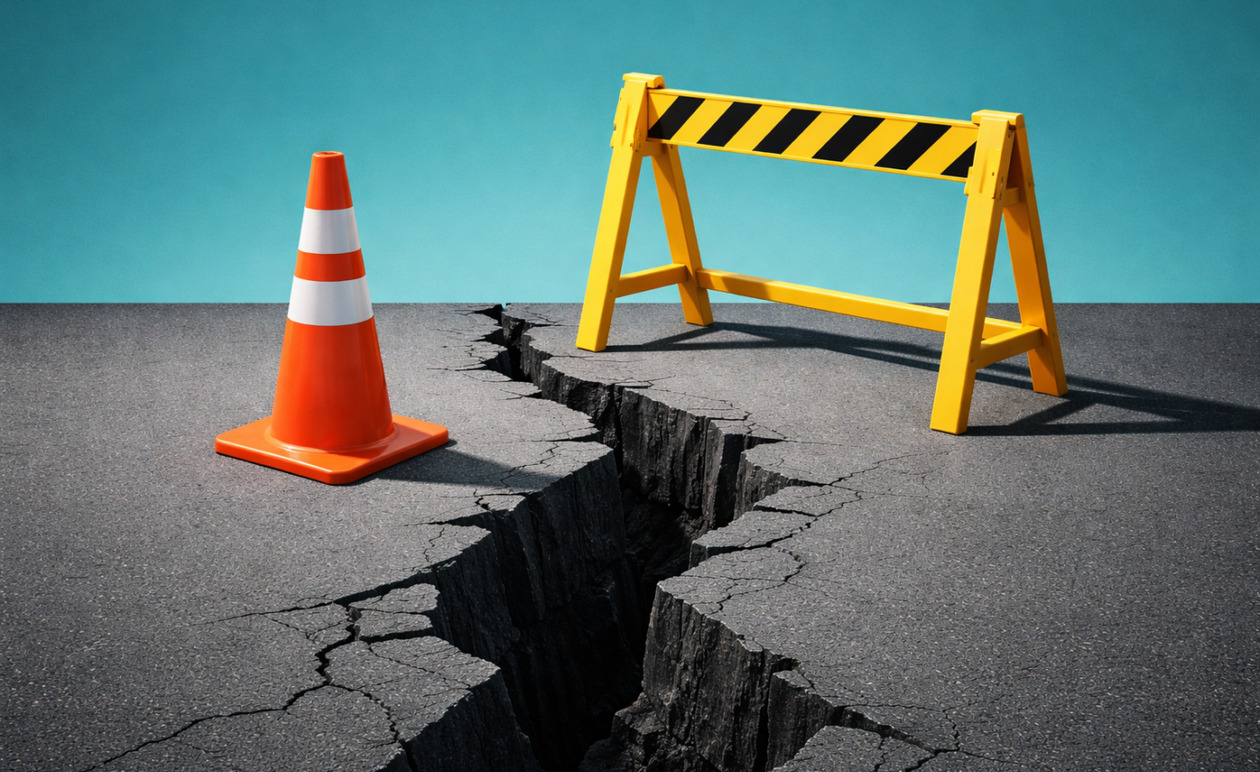 Πειραιάς: Διακοπή κυκλοφορίας στην οδό Ιάσονος λόγω καθίζησης του οδοστρώματος