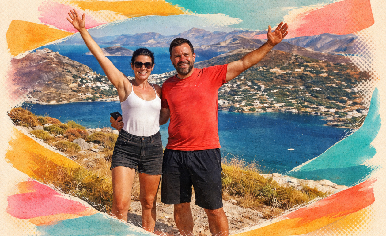 Happy Traveller: Το οδοιπορικό στη Λέρο ολοκληρώνεται με ένα επικό επεισόδιο στον ΣΚΑΪ