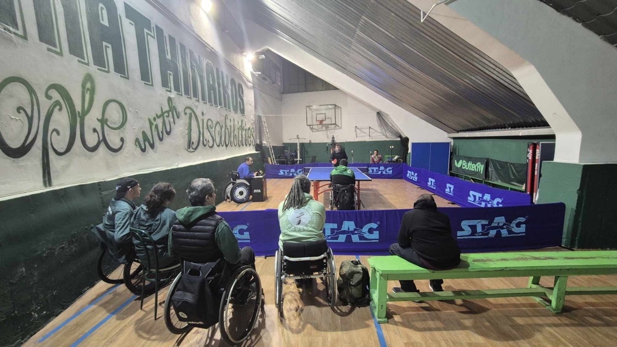 Παναθηναϊκός: Η μάχη της ομάδας πινγκ πονγκ ΑμεΑ στη Λεωφόρο κόντρα στους Apache Χολαργού