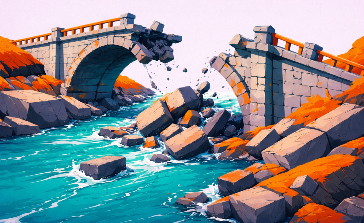 Ηράκλειο: Κατέρρευσε η γέφυρα στον Δήμο Φαιστού – Αποκλεισμένα χωριά λόγω της κακοκαιρίας