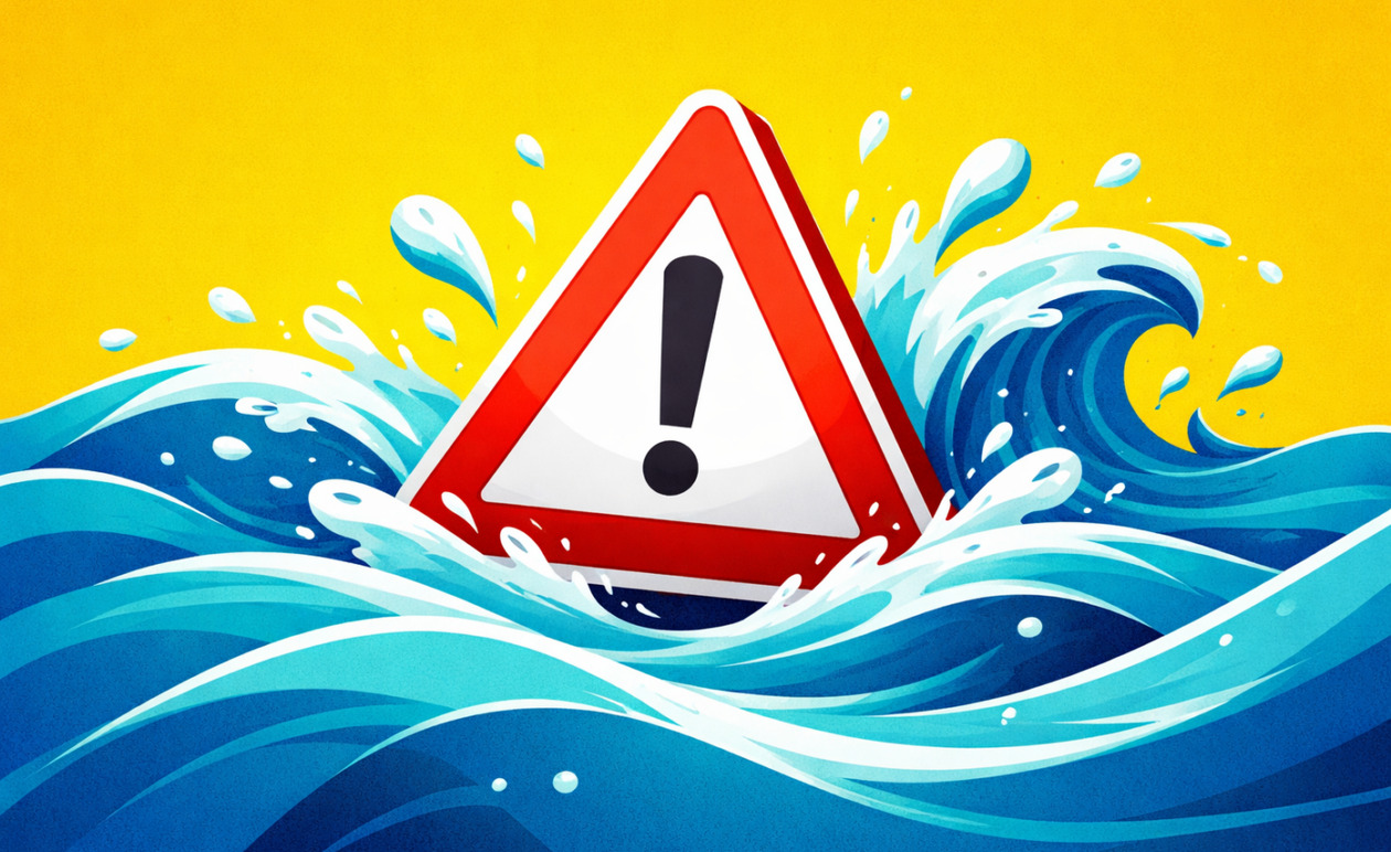 Κακοκαιρία στη Λάρισα: Υπερχείλισαν χείμαρροι – Πλημμύρισαν δρόμοι στα παράλια