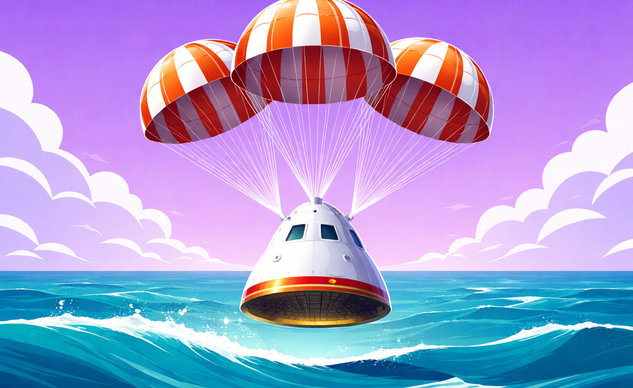 SpaceX: Αίσιο τέλος στην επείγουσα επιστροφή των αστροναυτών στον Ειρηνικό Ωκεανό