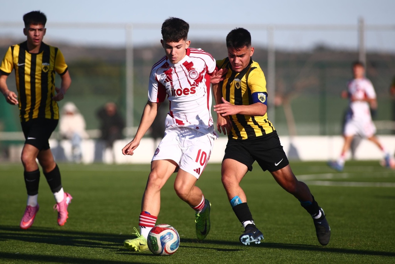 ΑΕΚ – Ολυμπιακός Κ15 0-4: Επιβλητικό «διπλό» για τους Παίδες του Τάσου Πάντου