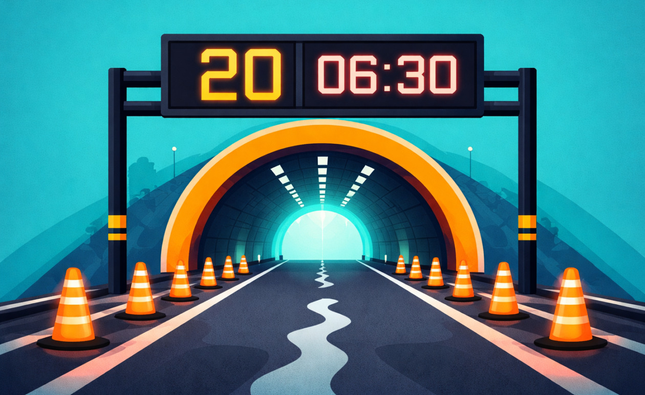 Πιερία: Κλείνει η εθνική οδός Θεσσαλονίκης – Αθηνών στη σήραγγα Τ4 την Παρασκευή