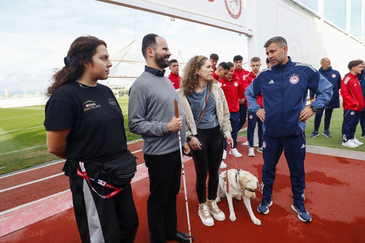 Ολυμπιακός: Η δωρεά των Νέων στον οργανισμό Liberty Guide & Assistance Dogs