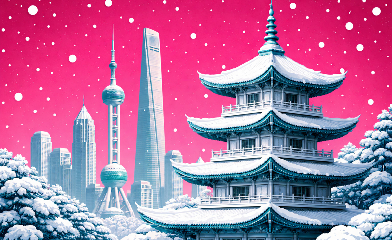 Σαγκάη: Σπάνια χιονόπτωση και πολικό ψύχος μετά από ανοιξιάτικο καύσωμα 20 βαθμών