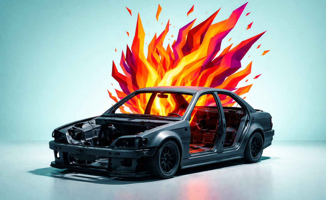 Πιερία: Σορός αγνώστων στοιχείων εντοπίστηκε σε φλεγόμενο αυτοκίνητο στη Σφενδάμη