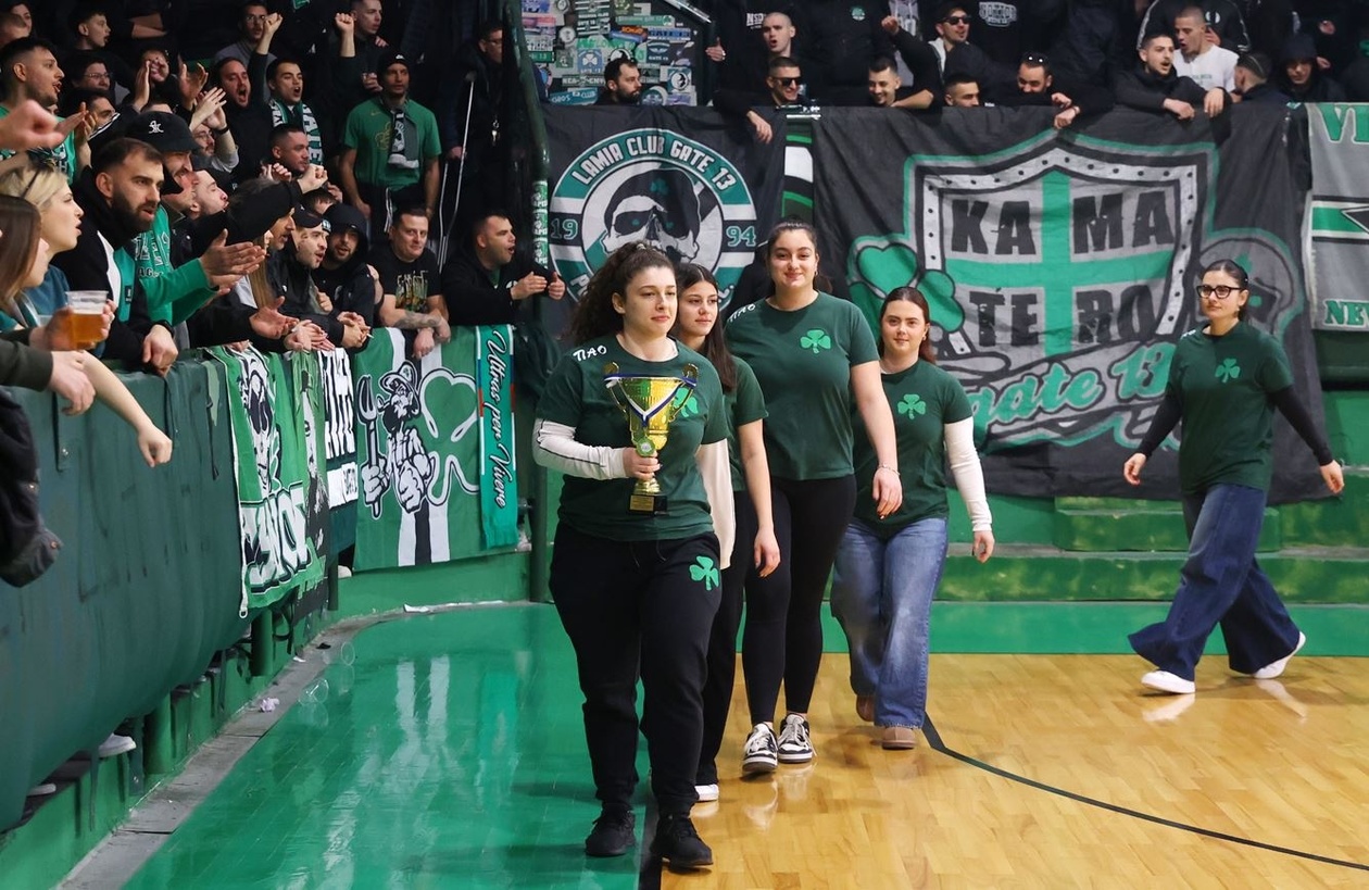 Παναθηναϊκός: Αποθέωση για τις πρωταθλήτριες πυγμαχίας και άρσης βαρών στον «Τάφο του Ινδού»