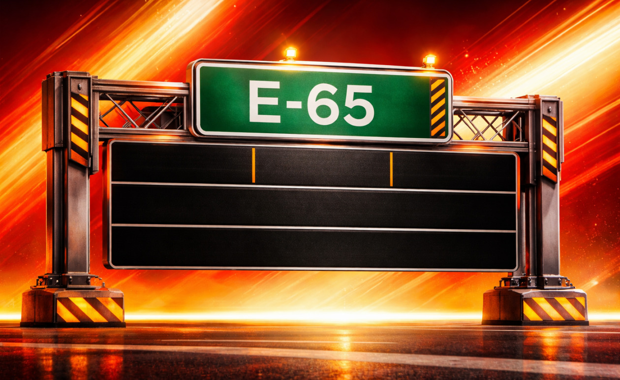 Ε-65: Άρση της απαγόρευσης κυκλοφορίας για φορτηγά και της χρήσης αλυσίδων στο τμήμα Σοφάδων