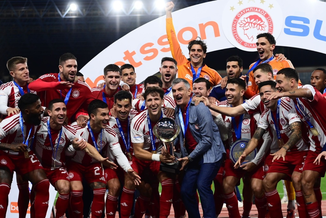 Ολυμπιακός: Σήκωσε το Super Cup με 3-0 επί του ΟΦΗ και ολοκλήρωσε το τρεμπλ στην Κρήτη