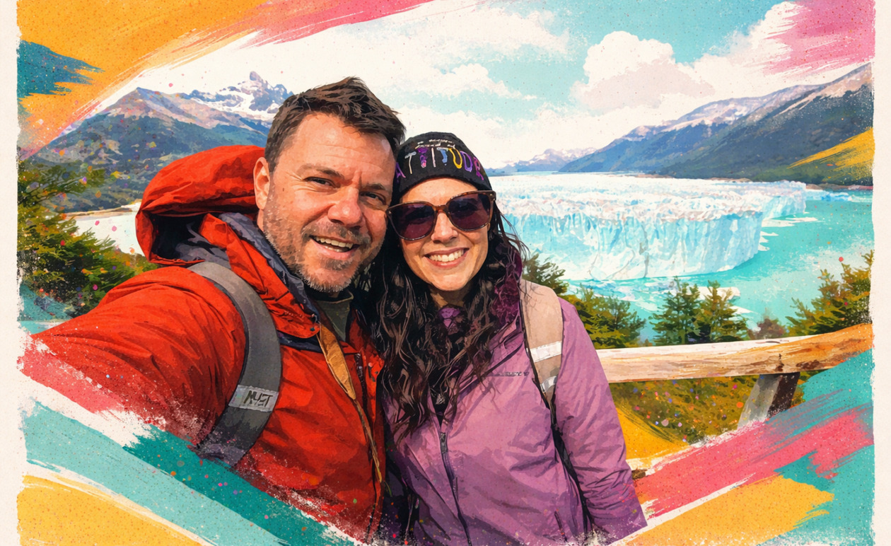 Happy Traveller: Ο Ευτύχης και η Ηλέκτρα στην καρδιά των παγετώνων της Παταγονίας