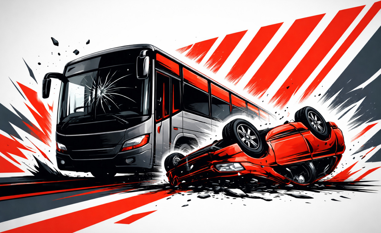 Αθηνών – Κορίνθου: Σύγκρουση λεωφορείου με αυτοκίνητο στον Σκαραμαγκά – Ένας εγκλωβισμένος