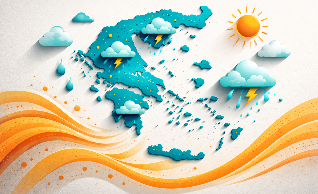 Καιρός: Ισχυρές βροχές και καταιγίδες σήμερα – Πού θα «χτυπήσουν» τα φαινόμενα και η επιστροφή της αφρικανικής σκόνης