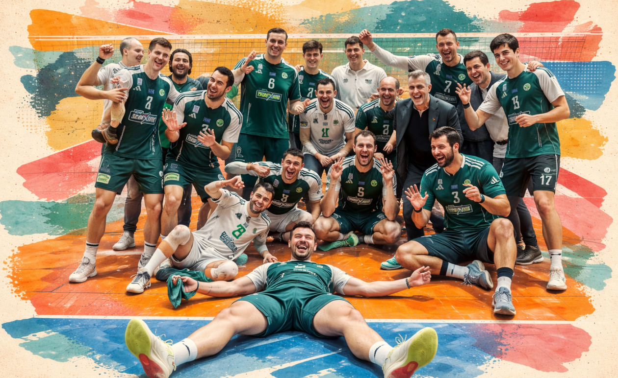 Παναθηναϊκός: Στους τελικούς της Volley League με «σκούπα» – Θρίαμβος 3-0 επί του Ολυμπιακού