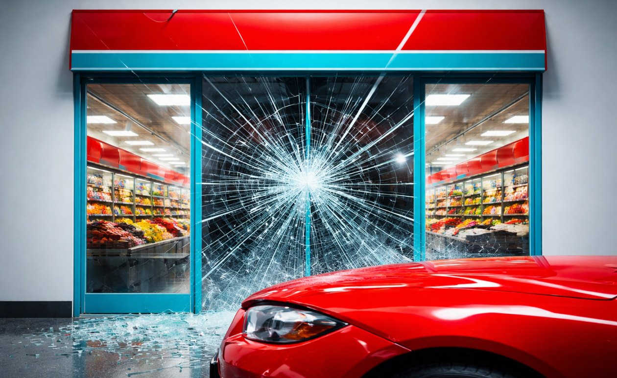 Ελευσίνα: Εισβολή με αυτοκίνητο σε σούπερ μάρκετ – Το χρονικό της ληστείας