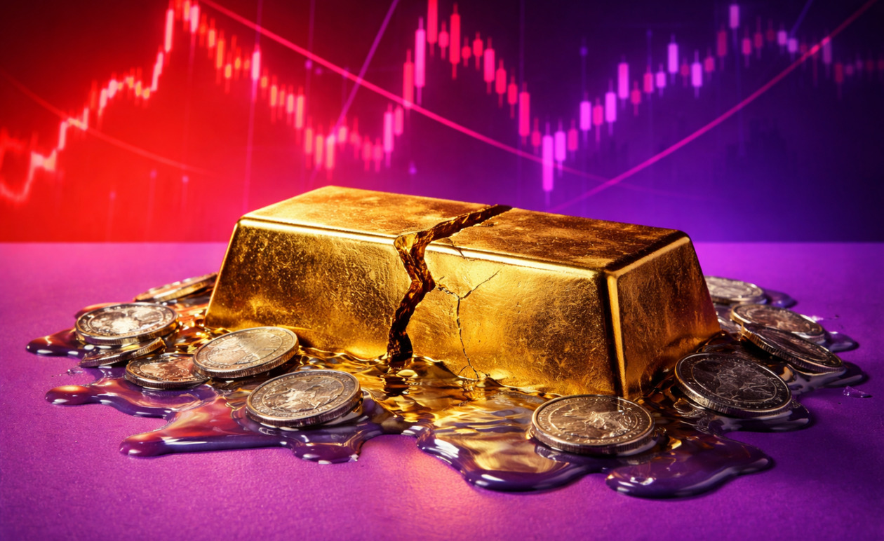 Χρυσός και ασήμι: Ραγδαία πτώση των τιμών υπό την πίεση του πολέμου και του πληθωρισμού