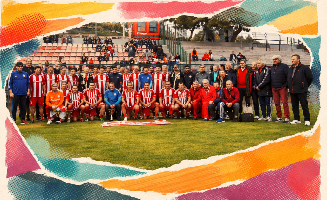 Ολυμπιακός: Οι Βετεράνοι τίμησαν τη μνήμη του Μιλτιάδη Μαρινάκη στο Κερατσίνι