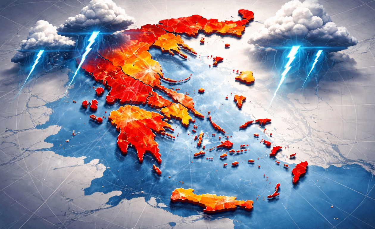 Κακοκαιρία: Πότε υποχωρούν τα έντονα φαινόμενα – Η πορεία μέχρι το μεσημέρι της Πέμπτης