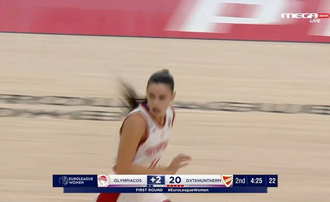 Ο Ολυμπιακός απέκτησε προβάδισμα επτά πόντων με Χριστινάκη και Καρλαύτη