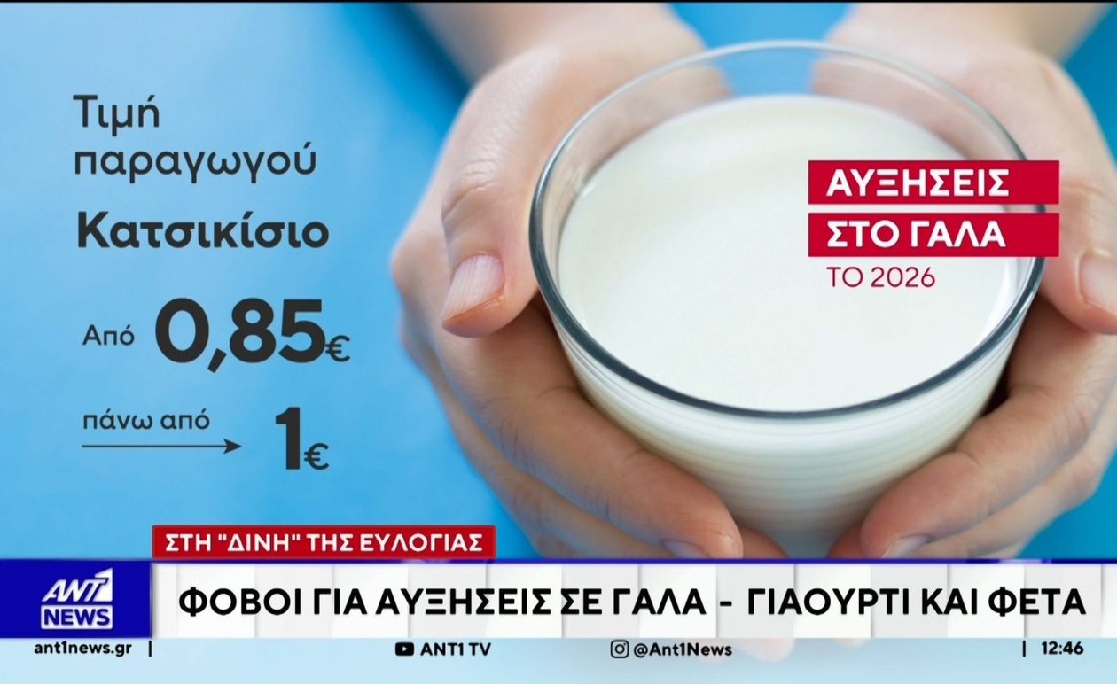 Κρίση στο ελληνικό γάλα: Δραματική μείωση παραγωγής και φόβοι για ελλείψεις